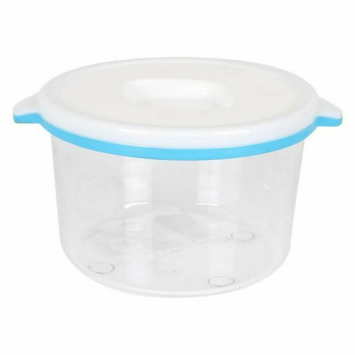 Cutie rotundă pentru prânz cu capac White & blue 250 ml