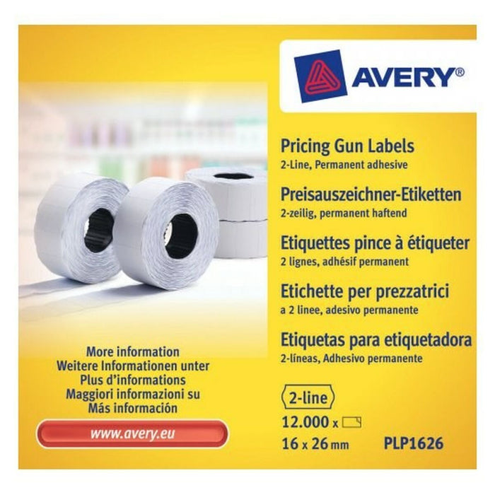 Etichete autoadezive Avery Zweckform PLP1626 16 x 26 mm Alb