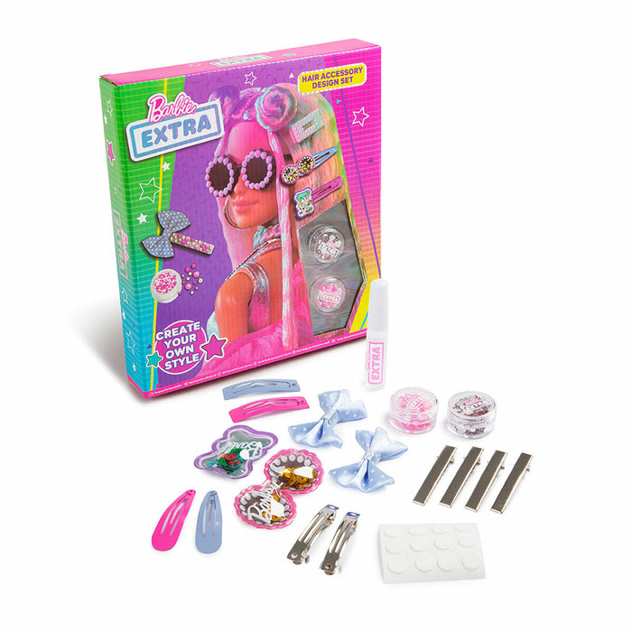 Accesorii pentru Păr Barbie Infantil 18 Piese