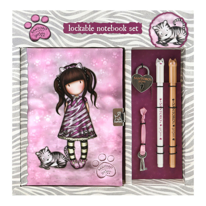 Agendă cu Accesorii Gorjuss Ruby wild Gri 25 x 25 x 2.8 cm