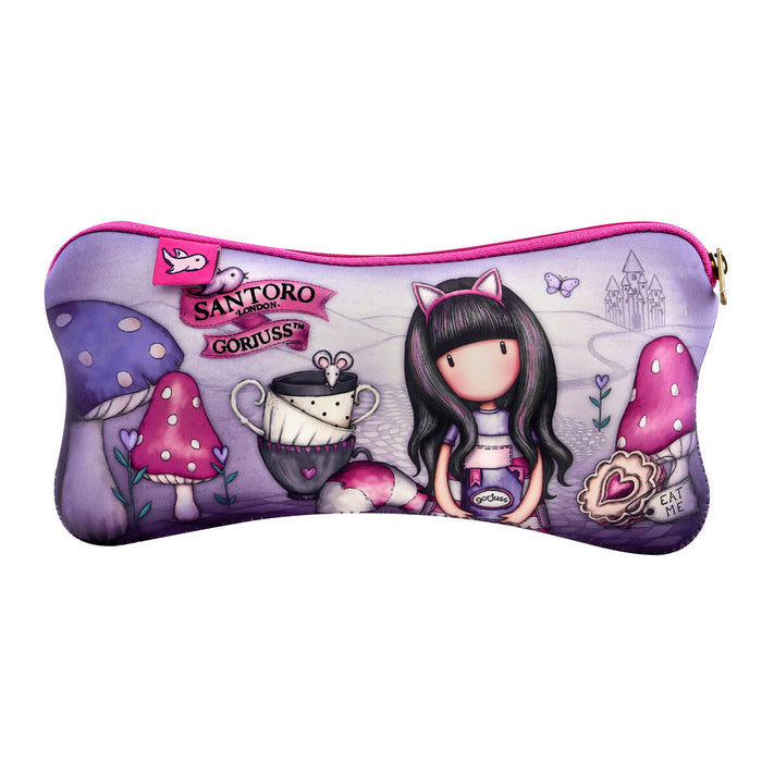Penar Școlar Gorjuss Cheshire cat Mov (22 x 11.3 x 1 cm)