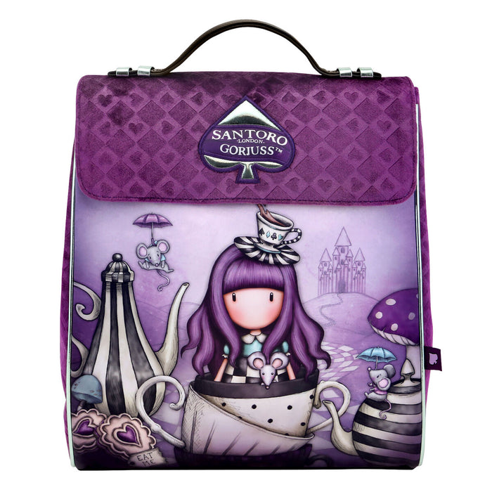 Rucsac pentru Copii Gorjuss A little more tea Mov (27 x 33 x 15 cm)