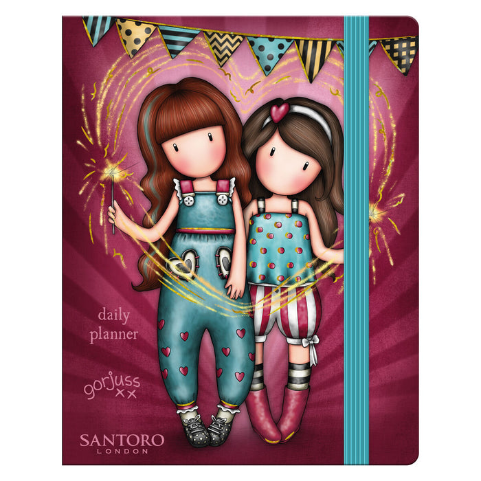 Agendă Gorjuss Fireworks (11.5 x 14.5 x 2 cm)