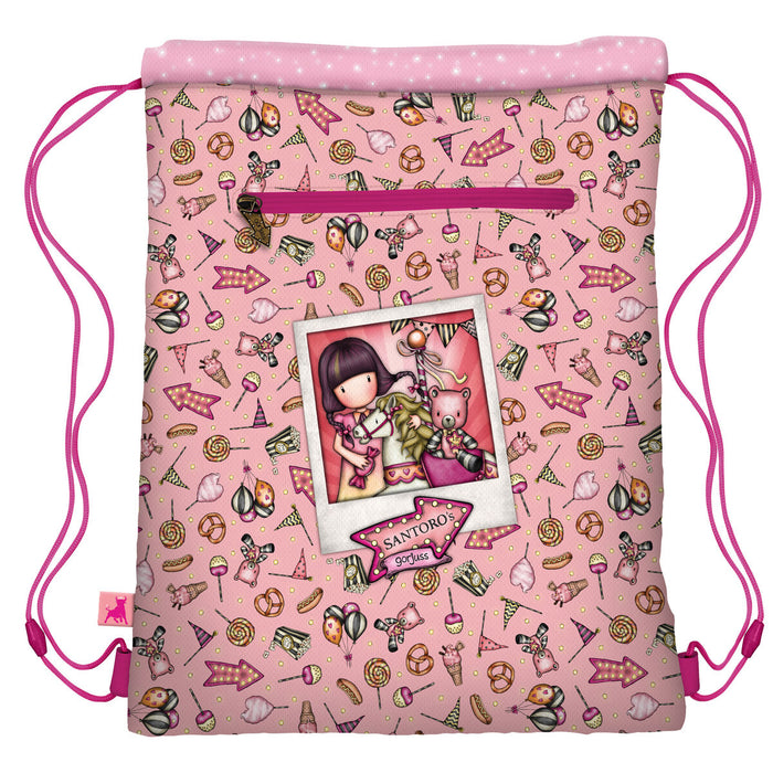Geantă Rucsac cu Bretele Gorjuss Carousel Somon (34 x 45 x 1 cm)