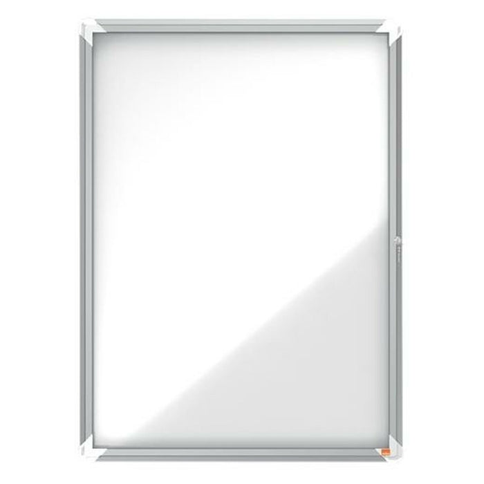 Avizier Nobo Premium Plus Magnetic Alb Argintiu Metal Geam