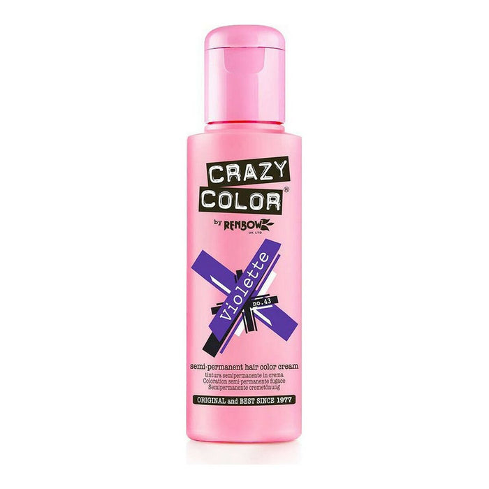Vopsea Permanentă Violette Crazy Color 002233 Nº 43 (100 ml) (100 ml)