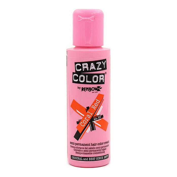 Vopsea Permanentă Coral Red Crazy Color 002247 Nº 57 (100 ml) (100 ml)