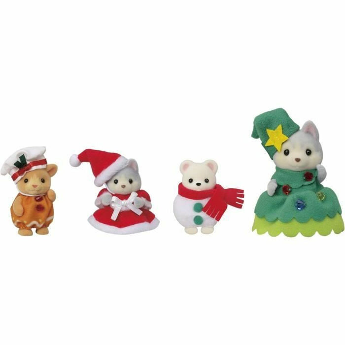 Accesorii pentru căsuțe de păpuși Sylvanian Families Happy ChristmaS Friends
