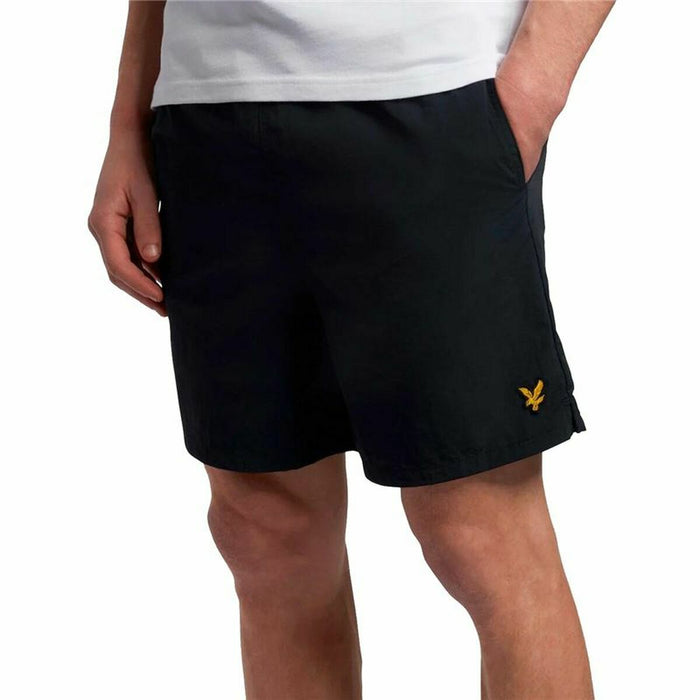 Costum de Baie Bărbați Lyle & Scott V1-Plain Negru