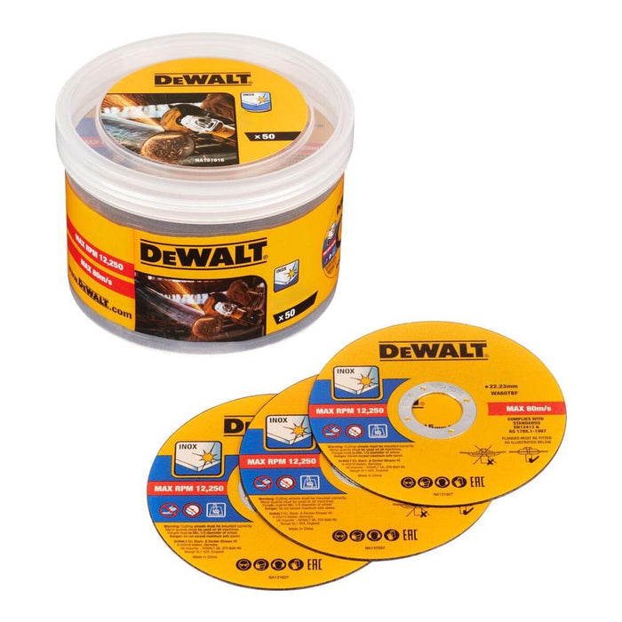 Discuri de tăiere Dewalt dt20598-qz Ø 125 mm Polizor unghiular (50 Unități)