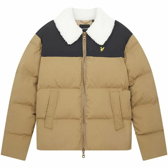 Jachetă Sport de Bărbați Lyle & Scott Borg Collar Maro