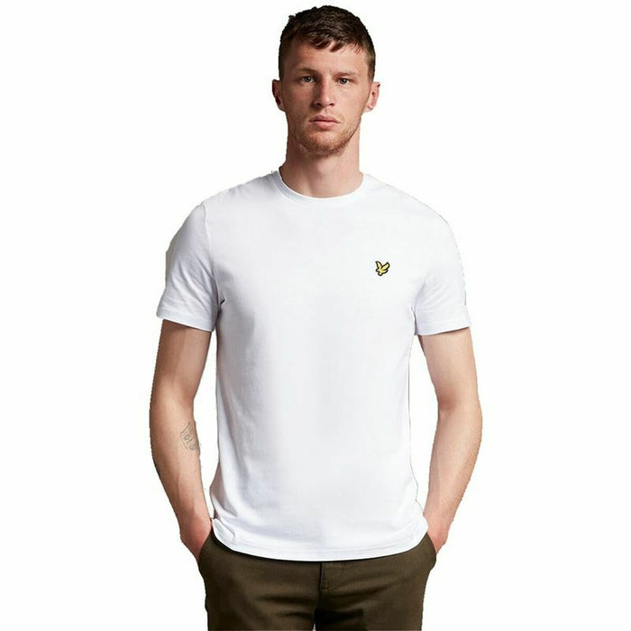Tricou cu Mânecă Scurtă Bărbați Lyle & Scott V1-Plain Alb Bărbați