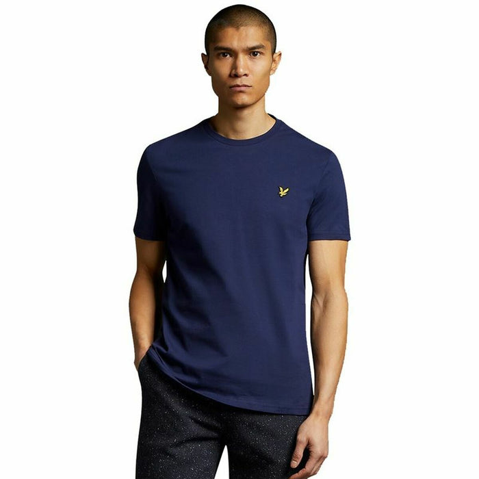 Tricou cu Mânecă Scurtă Bărbați Lyle & Scott V1-Plain Bleumarin Bărbați