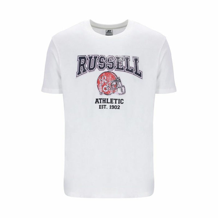 Tricou cu Mânecă Scurtă Russell Athletic Amt A30421 Alb Bărbați