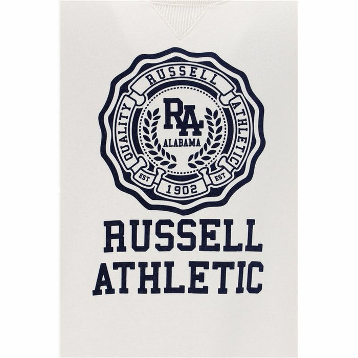 Hanorac fără Glugă Bărbați Russell Athletic Ath Rose Alb