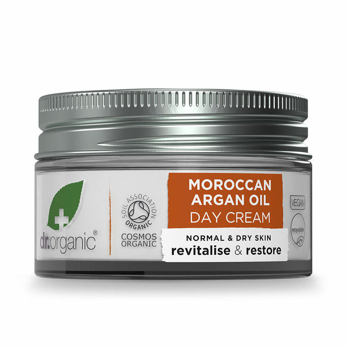 Cremă de Zi Nutritivă Moroccan Argan oil Dr.Organic Argán 50 ml