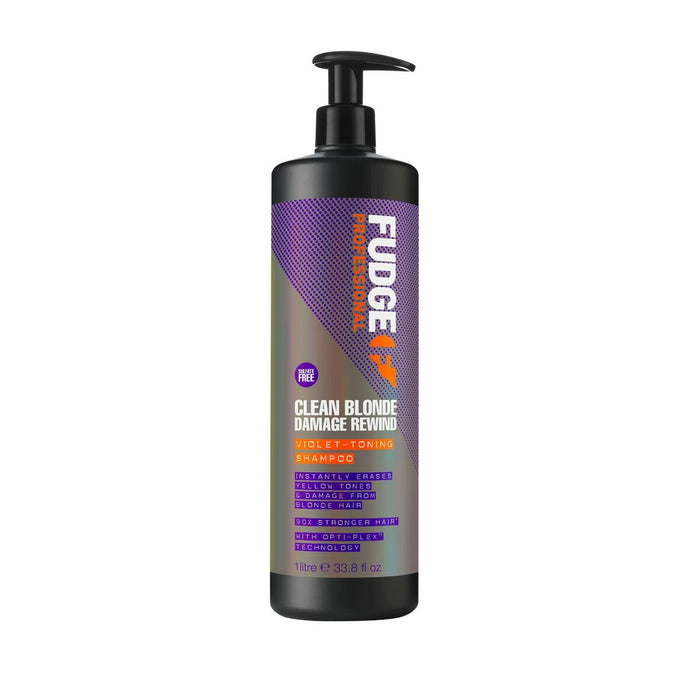 Șampon pentru Păr Blond sau Cărunt Fudge Professional Clean Blonde Damage Rewind 1 L