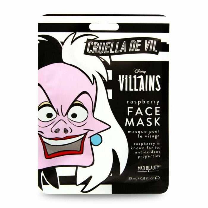 Mască de Față Mad Beauty Disney Villains Cruella Zmeură (25 ml)