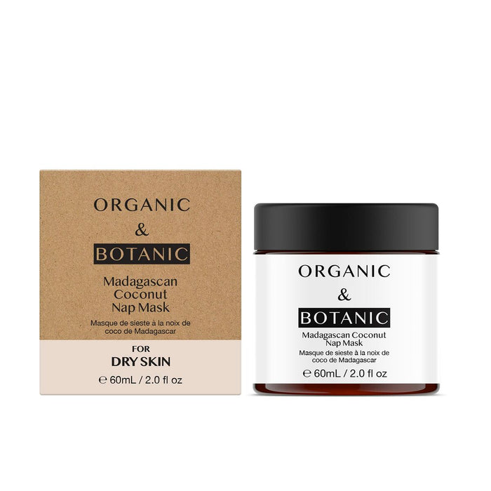 Mască de Față Hidratant Organic & Botanic Madagascan Coconut Noaptea (60 ml)