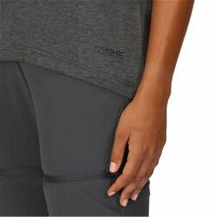 Tricou cu Mânecă Scurtă Femei Regatta Limonite VI Seal Munte Gri