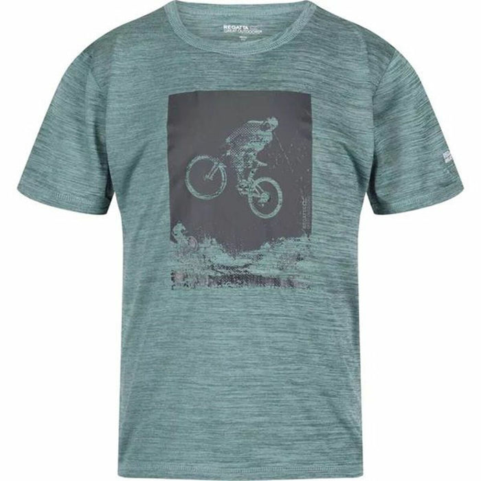 Tricou cu Mânecă Scurtă Copii Regatta Alvarado VII Ivymossmarl Albastru