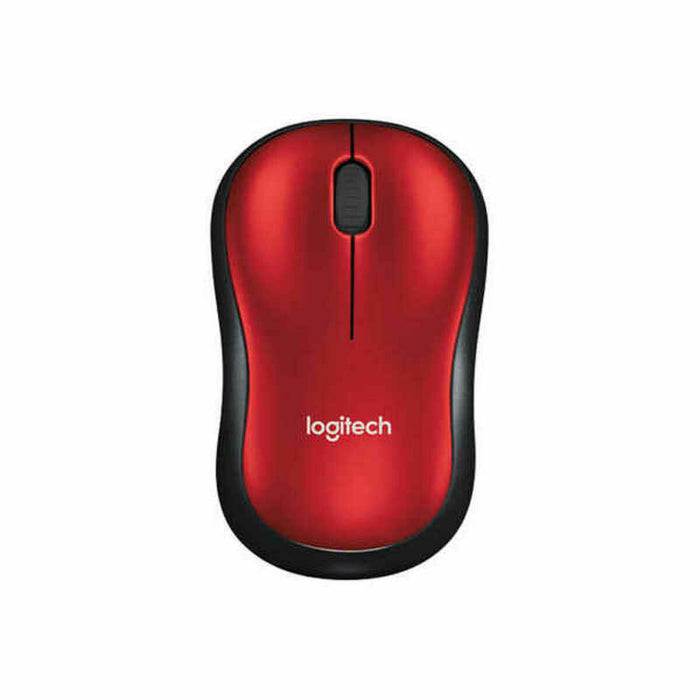 Mouse Fără Fir Logitech M185 Roșu Negru/Roșu