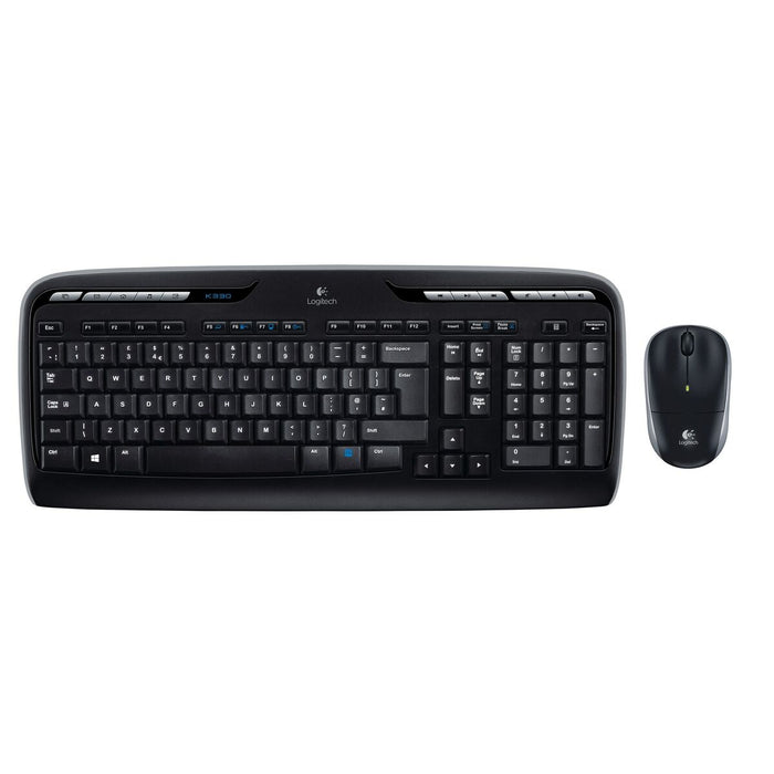 Tastatură și Mouse Logitech Wireless Combo MK330 Negru Qwerty US
