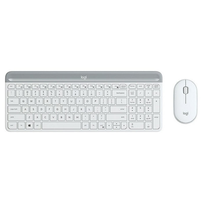 Mouse și Tastatură Logitech MK470 Alb Franceză AZERTY