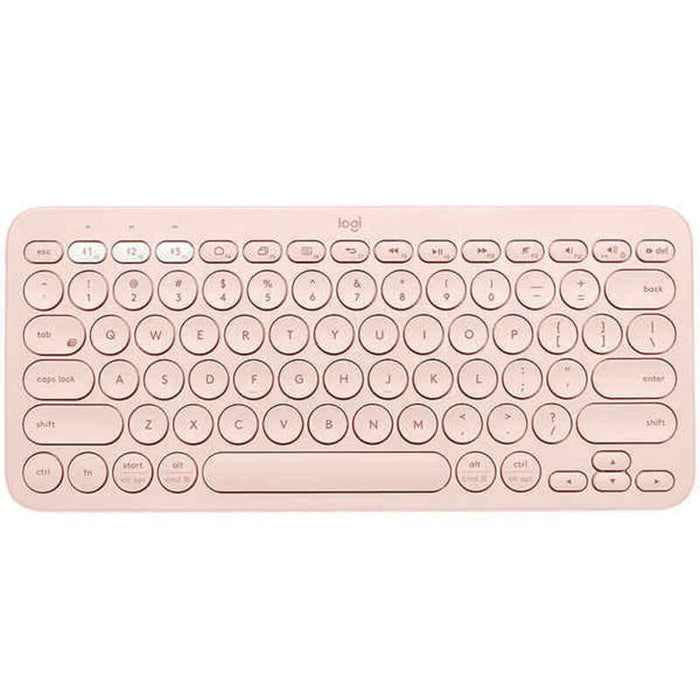 Tastatură Fără Fir Logitech K380 Roz Qwerty Spaniolă