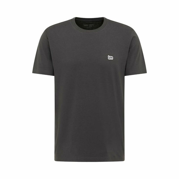 Tricou cu Mânecă Scurtă Bărbați Lee Patch Logo Gri
