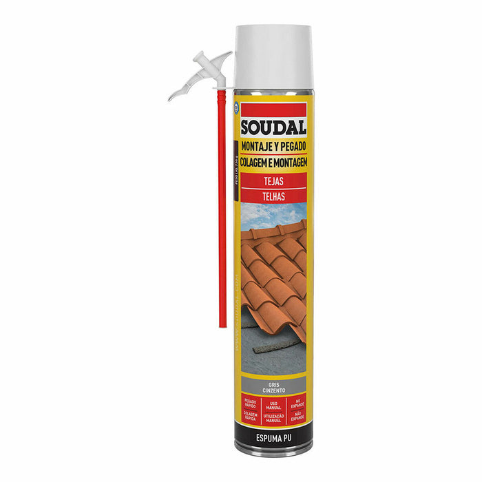 Spumă Soudal Poliuretan Acoperiș Gri 750 ml