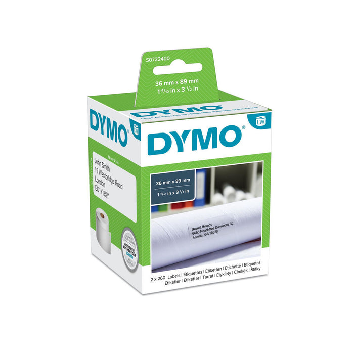 Rolă de Etichete Dymo S0722400 Alb Roșu Negru/Alb Poliester Hârtie