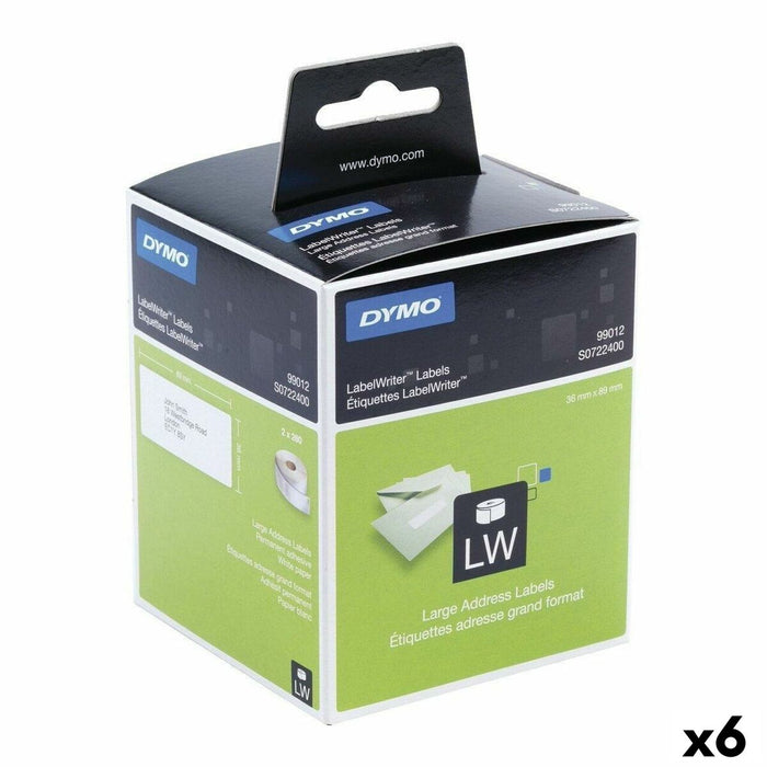 Etichete pentru Imprimantă Dymo 99012 LabelWriter™ 36 x 89 mm Alb Negru