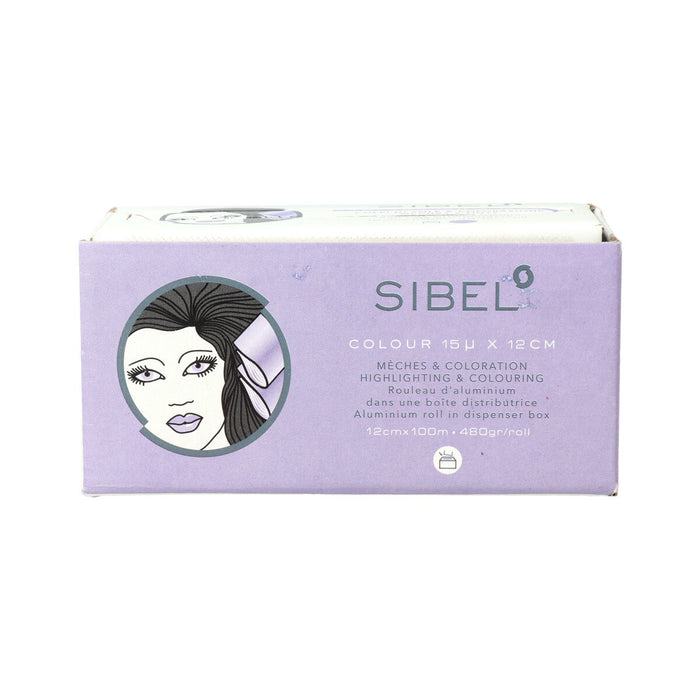 Folie de aluminiu Sinelco Sibel High Coafură și Estetică 15 x 12 x 100 cm Liliachiu