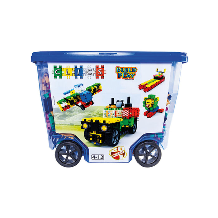 Set de Construcție Clics CB606 Albastru Multicolor 560 Piese