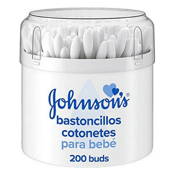 Bețișoare din Bumbac Baby Johnson's (200 pcs)