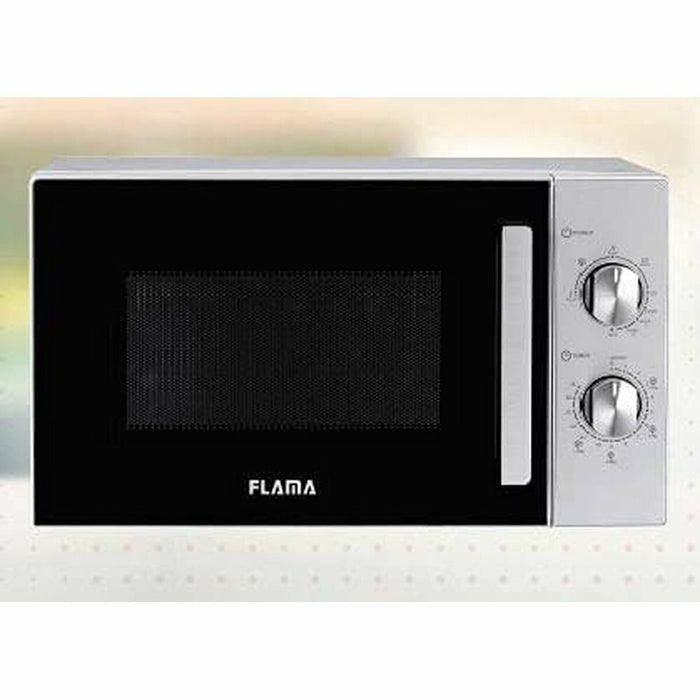 Cuptor cu microunde cu Grill Flama 1803FL 700W 20 L Argintiu Oțel 700 W 20 L