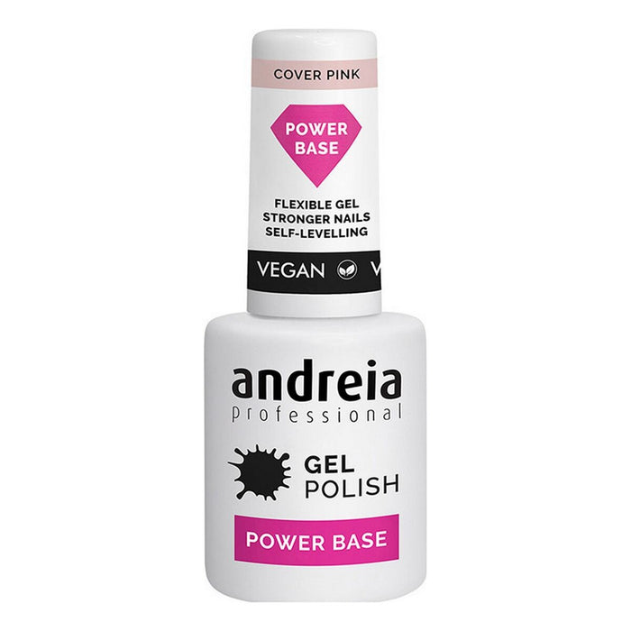 lac de unghii Semi-permanent Gel Polish Power Base Andreia Professional Gel Roz (10,5 ml)