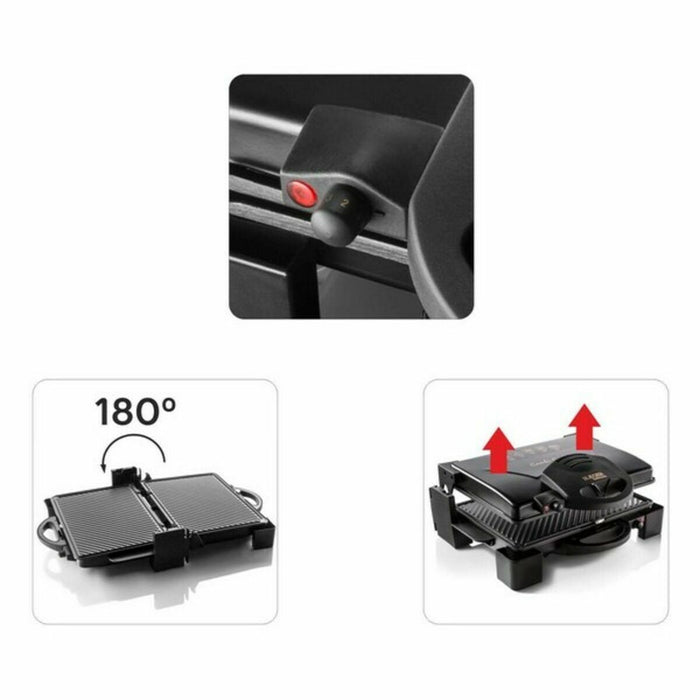 Grill Haeger GR-190.008A 1900W Negru Oțel inoxidabil