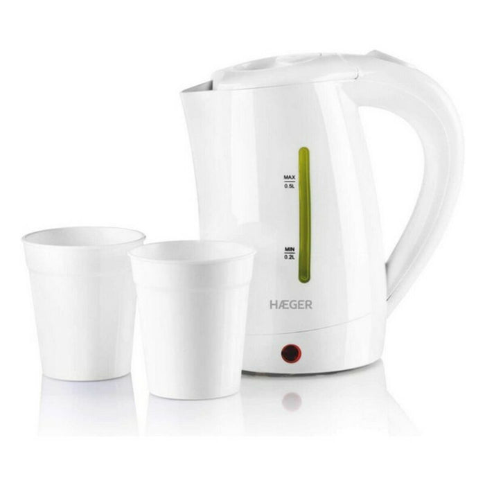 Fierbător Haeger 5608475009006 0,5 L 1100W Alb 500 ml 1100 W