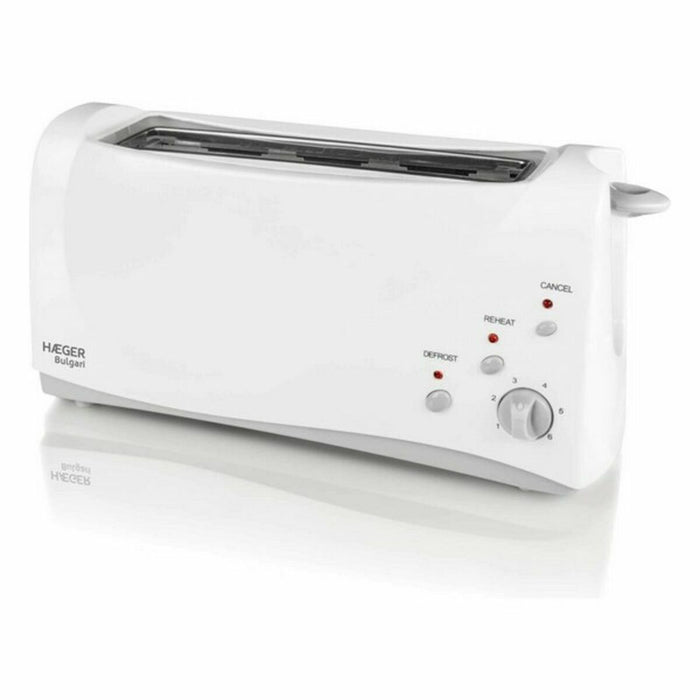 Prăjitor de Pâine Haeger TO-100.008A Multifuncție 1000 W Alb