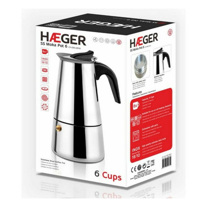 Cafetieră Italiană Haeger Moka Oțel inoxidabil 18/10