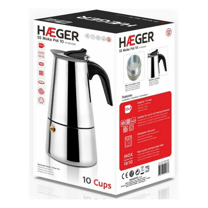 Cafetieră Italiană Haeger Moka Oțel inoxidabil 18/10