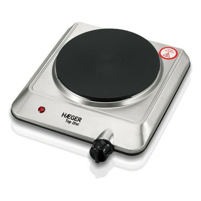 Plita Electrică Haeger HP01S014A Oțel inoxidabil 1 Plită Argintiu 1500 W 1500W