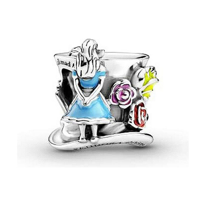 Mărgele Damă Pandora ALICE IN WONDERLAND - MAD HATTER HAT Argintiu Multicolor