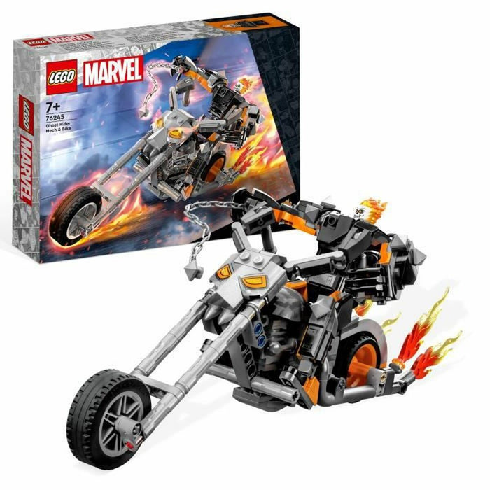 Playset Lego Marvel 76245 The robot and motorcycle of Ghost Rider Multicolor + 7 Ani 264 piezas