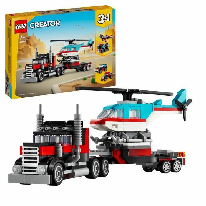 Playset Lego 31146 Creator Platform Truck with Helicopter 270 Piese