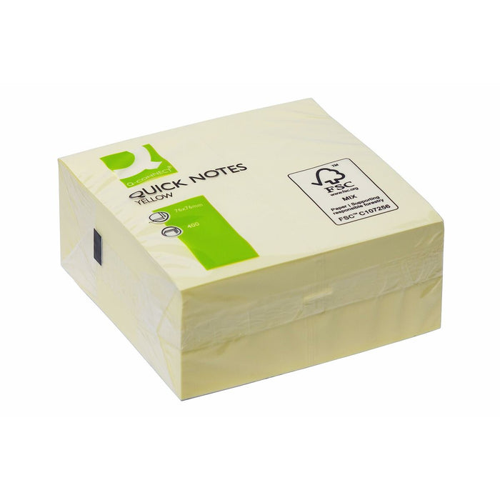 Notițe cu Adeziv Q-Connect KF01346 Galben 76 x 76 mm