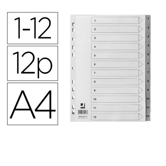 Separatoare Q-Connect KF01917 Carton
