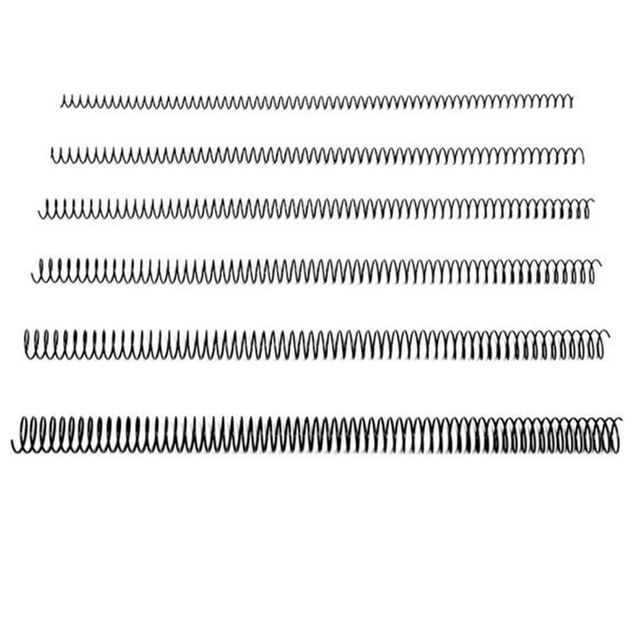 Spirale de legare Q-Connect KF04430 Metal Ø 12 mm Negru (200 Unități)
